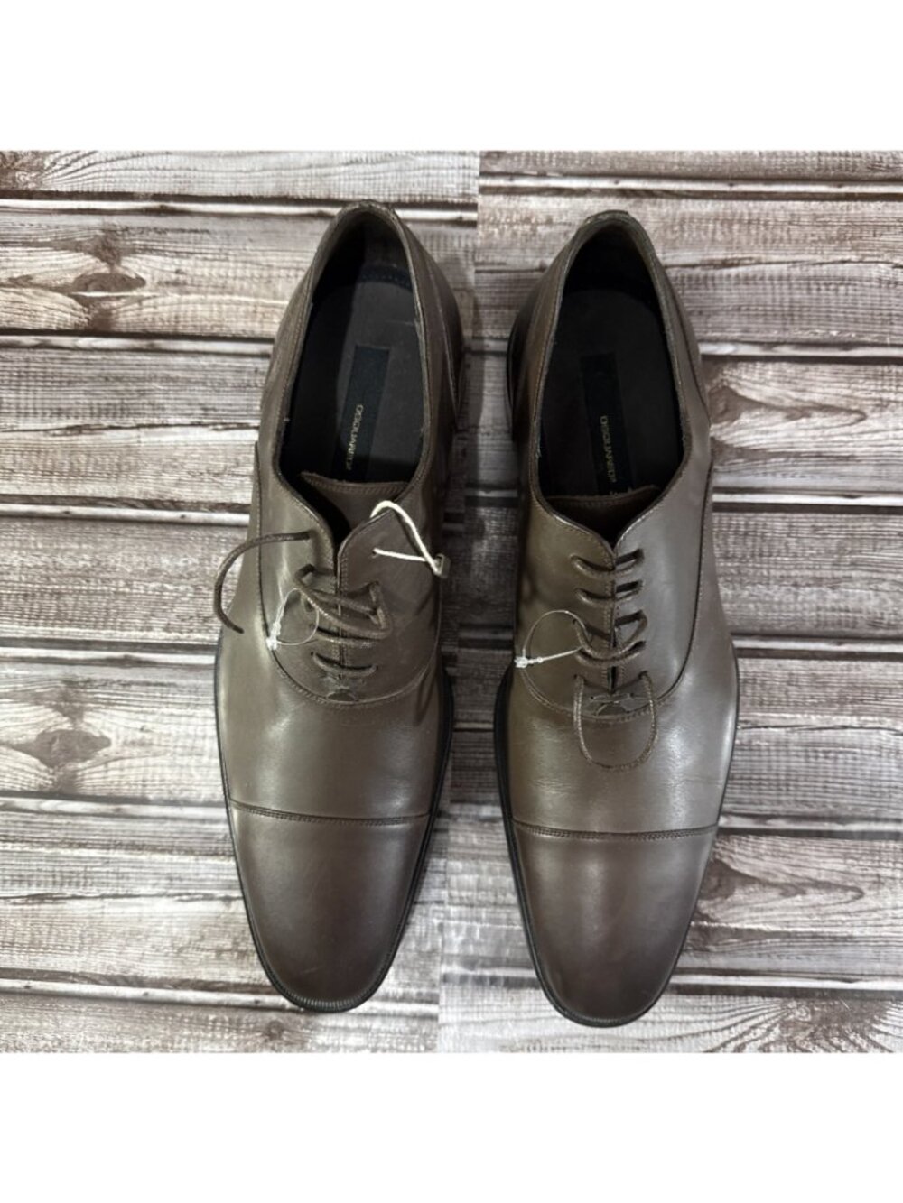 DSQUARED2 Leather Oxford Shoes US9 EU42 Color Brown Made in Italy NEW Mspr $849 - Picture 3 of 8